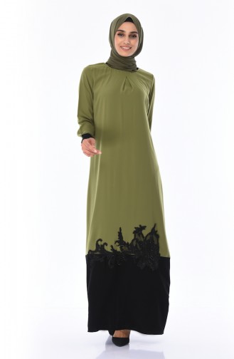 Khaki İslamitische Jurk 7Y3729100-02