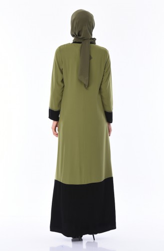 Khaki Hijab Dress 7Y3729100-02