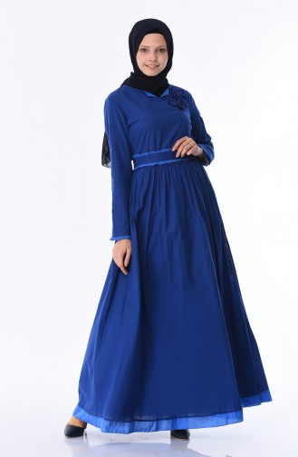 Saxe Hijab Dress 8Y3820200-01