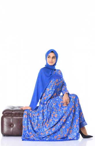 Saxe Hijab Dress 8Y3822300-02