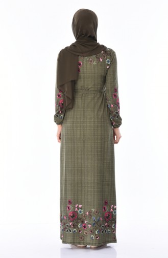 فستان أخضر حشيشي 4791A-01