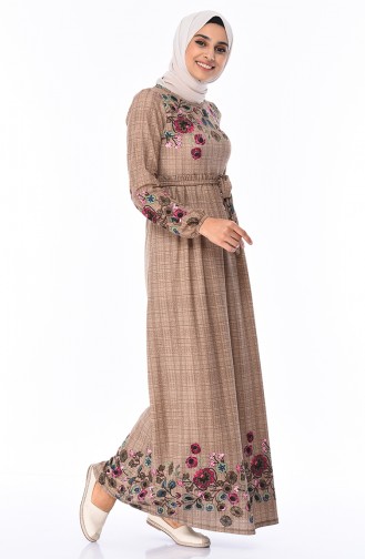 Mink Hijab Dress 4791A-02
