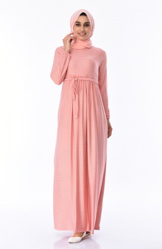 Kleid mit Gummi 4791E-04 Pink 4791E-04
