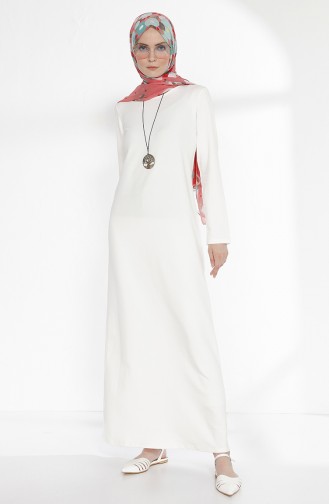 Robe avec Collier 2779-24 Blanc Cassé 2779-24