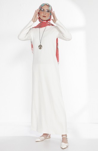 Robe avec Collier 2779-24 Blanc Cassé 2779-24