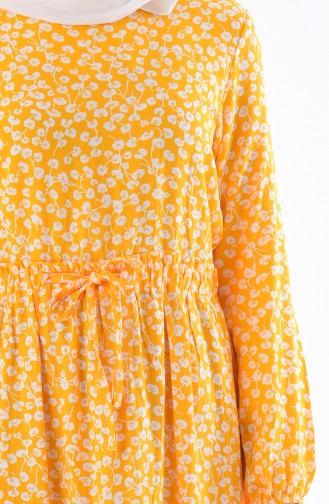 Yellow Hijab Dress 4241-04