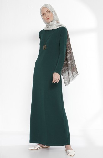 Robe avec Collier 2779-07 Vert emeraude 2779-07