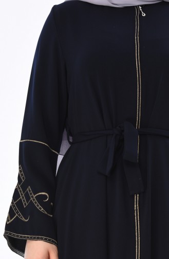 Navy Blue Abaya 5934-02