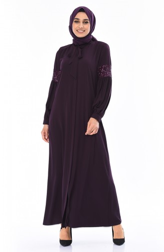 Purple Abaya 8350-02