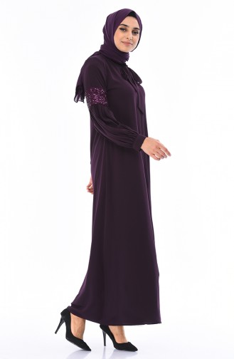 Purple Abaya 8350-02