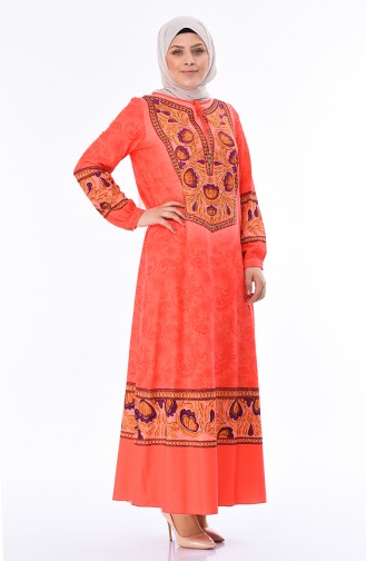 Coral Hijab Dress 6Y3611142-01