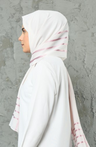Abendkleid Schal  26005-08 Creme Puder Rosa 26005-08