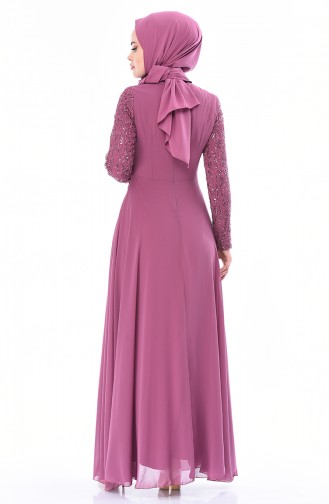 Dusty Rose İslamitische Avondjurk 52759-01