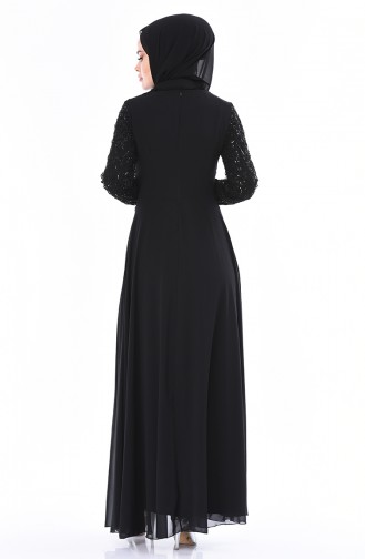 Schwarz Hijab-Abendkleider 52759-02