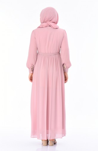 Powder Hijab Dress 7263-03