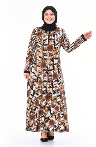 Black Hijab Dress 4550B-02