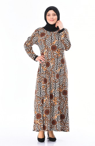 Black Hijab Dress 4550B-02