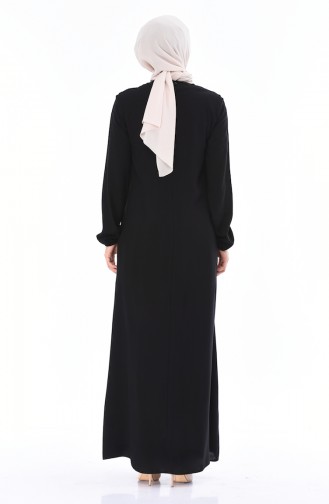 Black Hijab Dress 99201-01