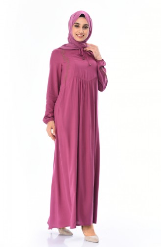 Robe Bordée 99200-03 Rose Pâle 99200-03