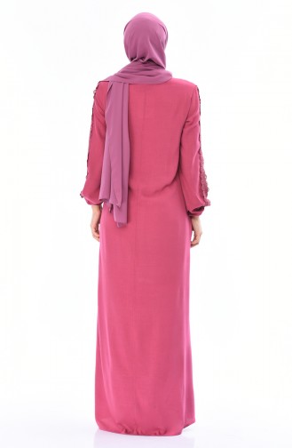 Plum Hijab Dress 99203-04