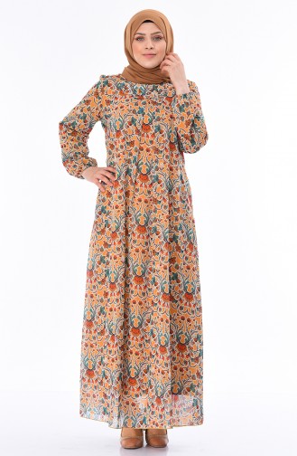 Mustard Hijab Dress 6Y3624700-01