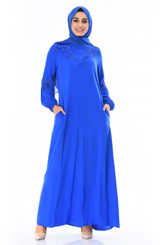 Robe Manches élastique 8Y3836100-01 Bleu Roi 8Y3836100-01