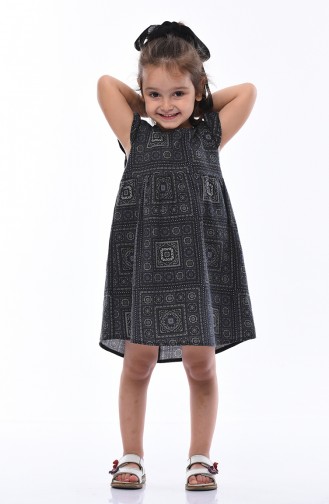 Navy Blue Children`s Dress 1001-01