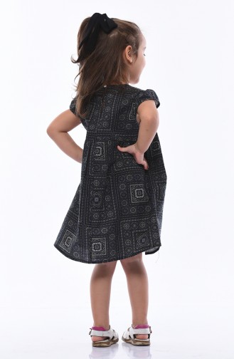 Navy Blue Children`s Dress 1001-01