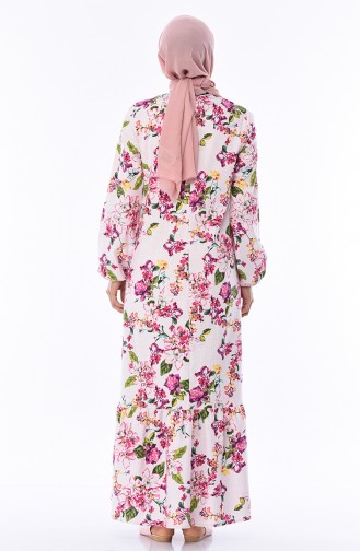 Powder Hijab Dress 1005-01