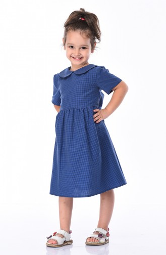 Robe Enfant Col Bébé 1008-01 Bleu Marine 1008-01