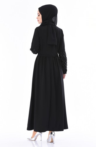 Black Hijab Dress 5004-02