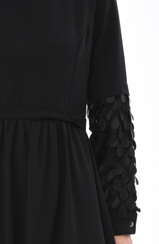 Black Hijab Dress 5004-02