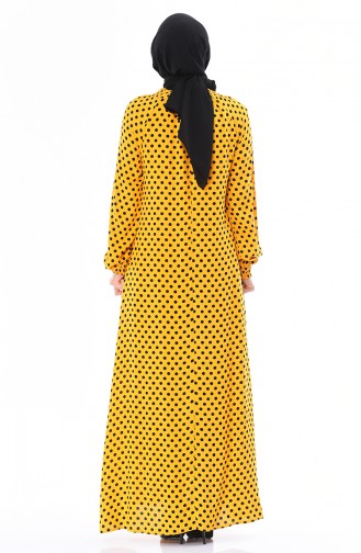 Mustard Hijab Dress 0079-06