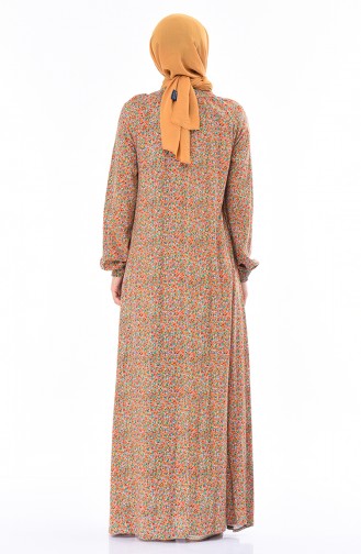 Mustard Hijab Dress 0082-01