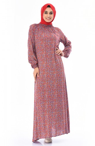 Turquoise Hijab Dress 0082-04