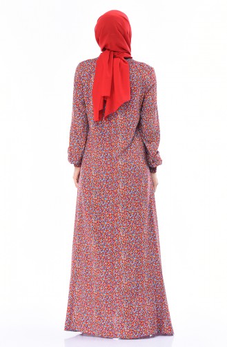 Turquoise Hijab Dress 0082-04