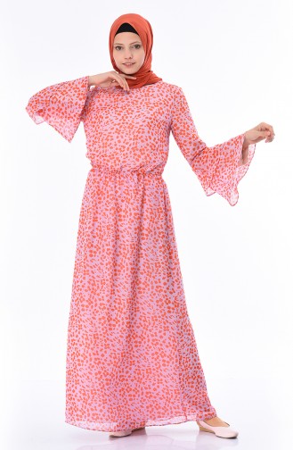 فستان مرجاني 60034-01