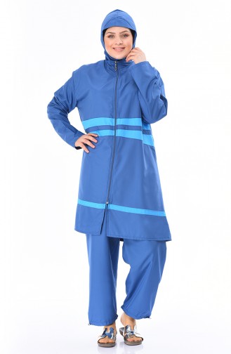 Hijab Badeanzug 15196 Indigo Blau 15196