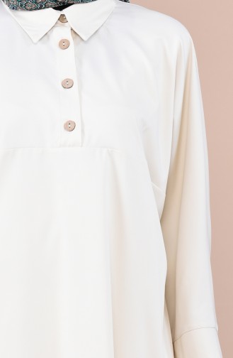 Tunik Pantolon İkili Takım 1026-07 Ekru