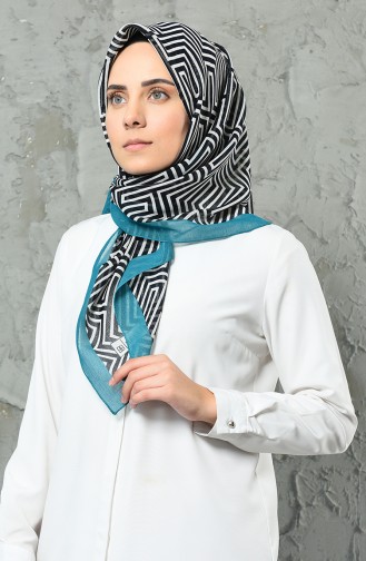 Oil Blue Hoofddoek 3401P-01