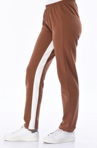 Pantalon Sport Couleur Brun 18006-06