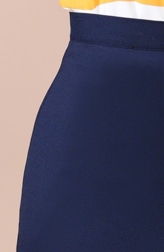 Navy Blue Skirt 2208-01