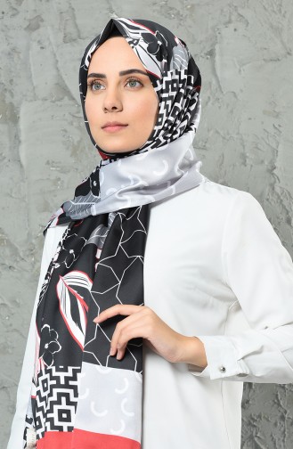 Armine Twill Takinli Şal 5614D-33 Koyu Kırmızı