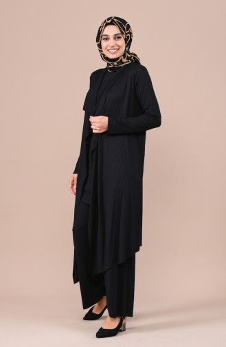 Sefa Merve 3 Lü Takım 5283-05 Siyah