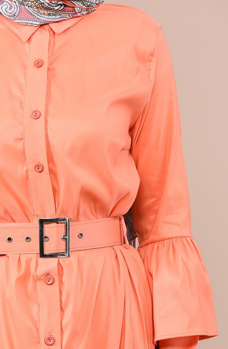 Peach Pink Hijab Dress 0709A01 Sefamerve