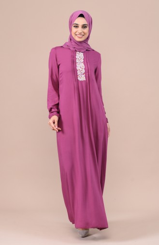 Dusty Rose Hijab Dress 99201-03