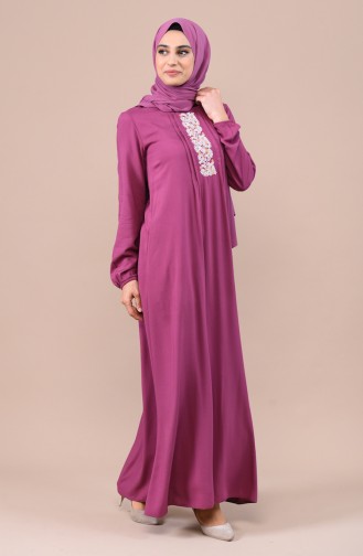 Dusty Rose Hijab Dress 99201-03