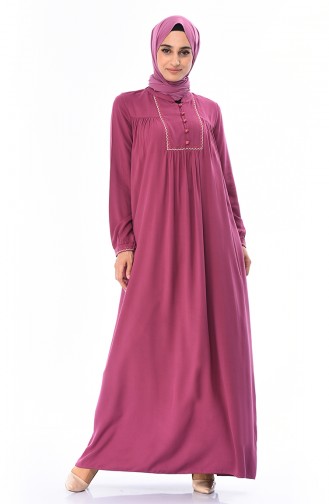 Dusty Rose Hijab Dress 99212-04