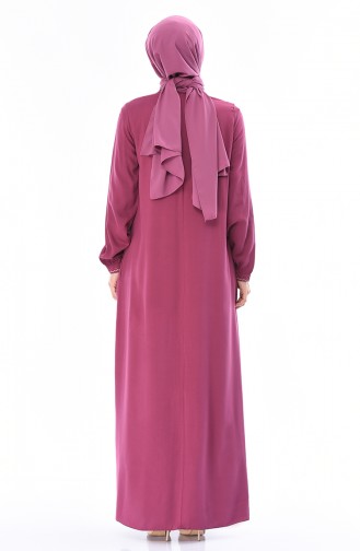 فستان زهري باهت 99212-04