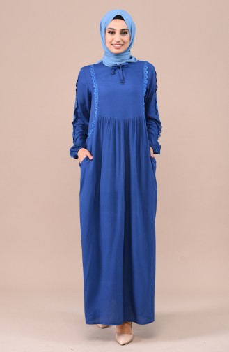Indigo Hijab Dress 99203-01